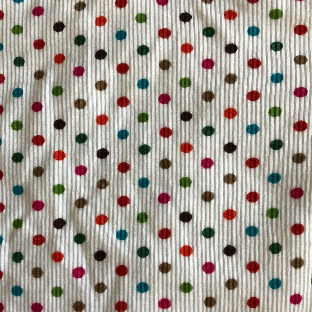 The Children's‎ Place Top Girls Size 10/12 Off White Polka Dots Long Sleeve NWT